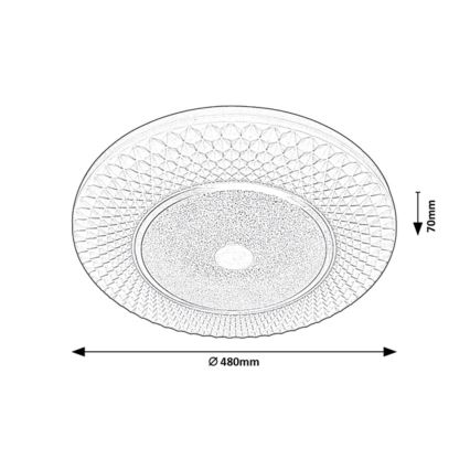 Rabalux - LED Димируема лампа LED/72W/230V 3000-6500K + дистанционно