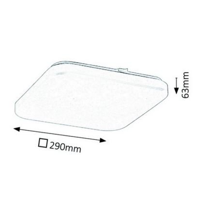 Rabalux - LED Плафониера 1xLED/20W/230V 29x29 см
