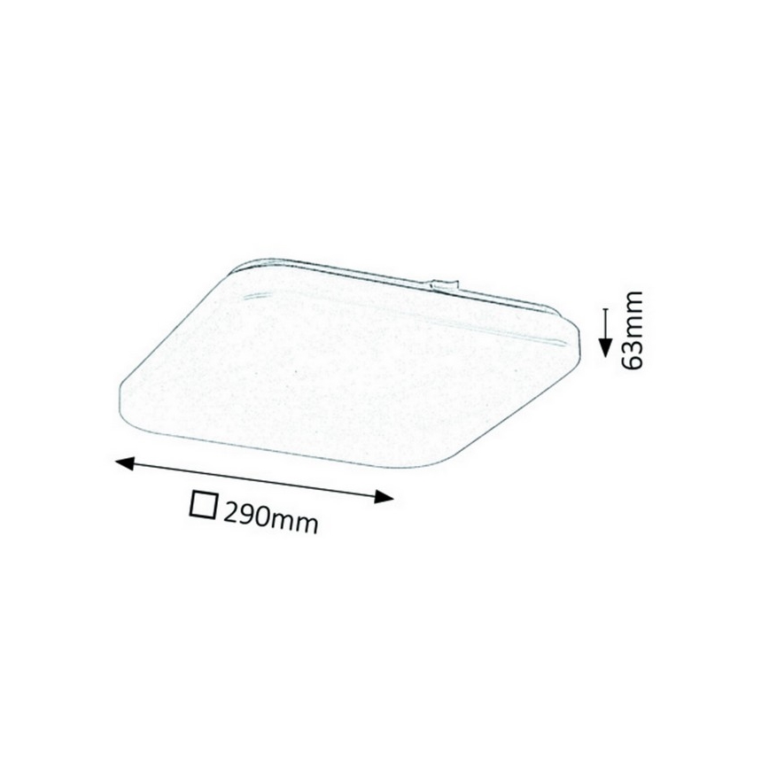 Rabalux - LED плафон LED/20W/230V 29x29 см