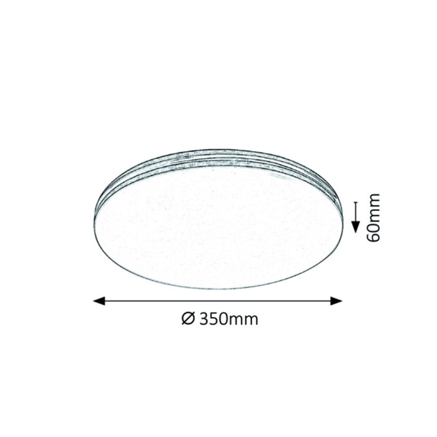 Rabalux - LED таванно осветително тяло, 18 W, 230 V, Ø 35 см