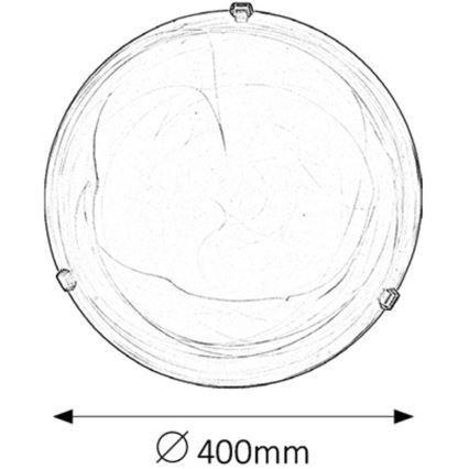 Rabalux - Плафон 2xE27/60W/230V алабастрово стъкло
