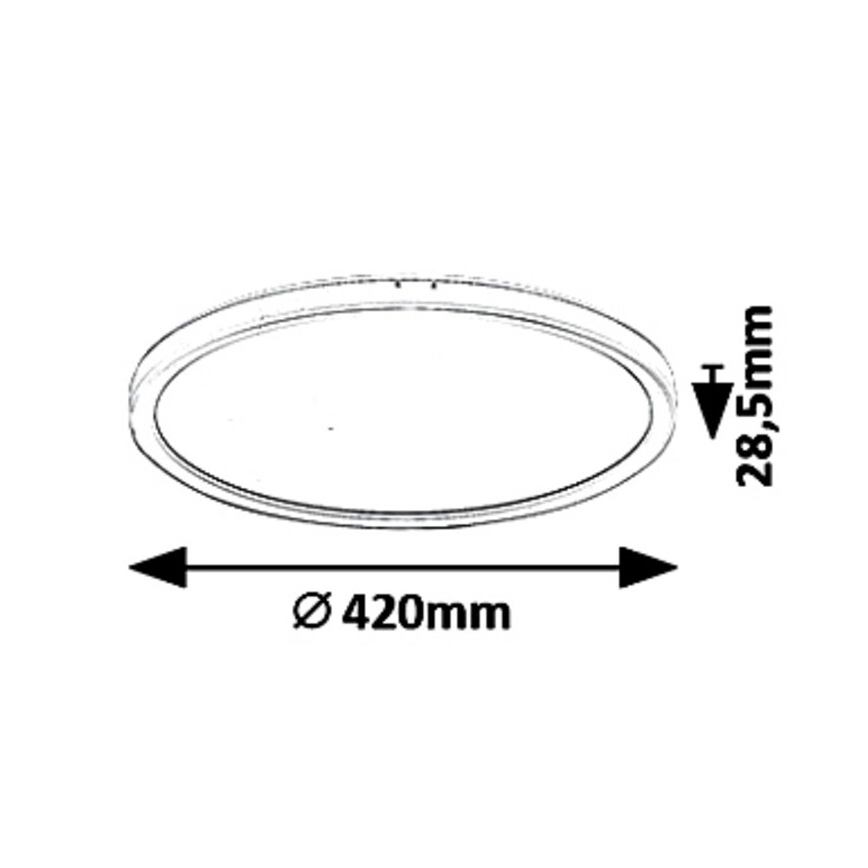 Rabalux - LED димируем таванен плафон LED/22W/230V Ø 42 см
