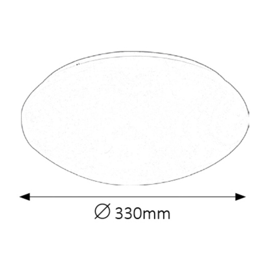 Rabalux - LED Плафон за баня LED/18W/230V IP44 Ø 33 см