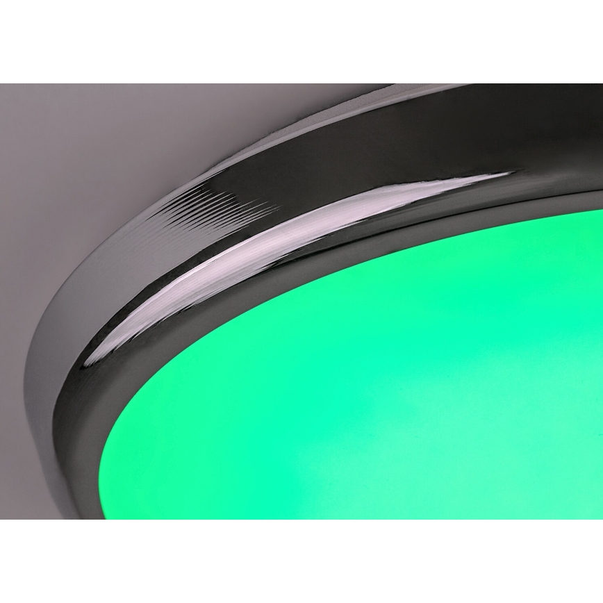 Rabalux - LED RGB Димируем плафон за баня LED/18W/230V Ø 30 cm 3000-6500K IP44 + дистанционно управление