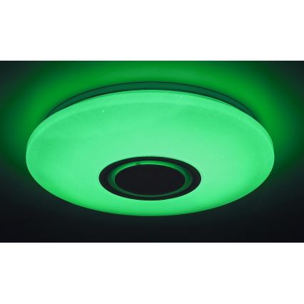Rabalux - LED RGB регулируемо таванно осветително тяло с високоговорител LED/24W/230V Wi-Fi Tuya + дистанционно управление