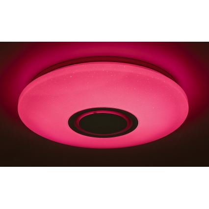 Rabalux - LED RGB регулируемо таванно осветително тяло с високоговорител LED/24W/230V Wi-Fi Tuya + дистанционно управление