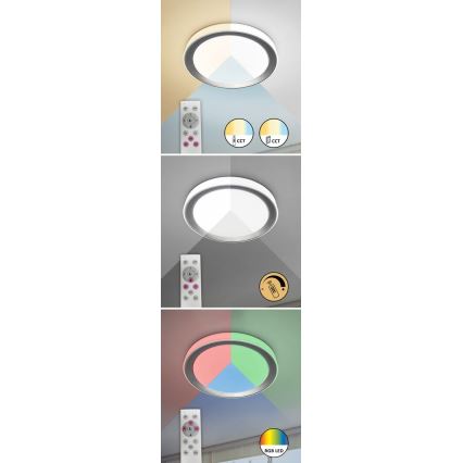 Rabalux - LED RGB Димируем плафон LED/40W/230V 2700-6500K Wi-Fi Tuya  + дистанционно управление