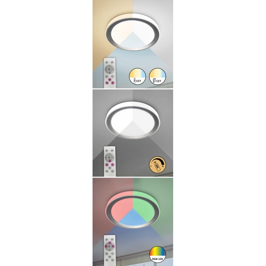 Rabalux - LED RGB Димируем плафон LED/40W/230V 2700-6500K Wi-Fi Tuya  + дистанционно управление