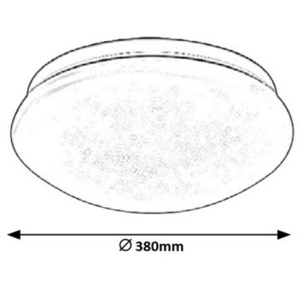 Rabalux - LED Плафониера LED/24W/230V Ø 38 см