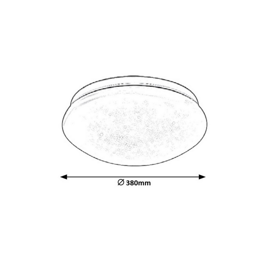 Rabalux - LED Плафониера LED/24W/230V Ø 38 см