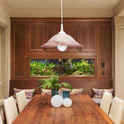 Rabalux - Полилей 1xE27/60W/230V с алабастрово стъкло