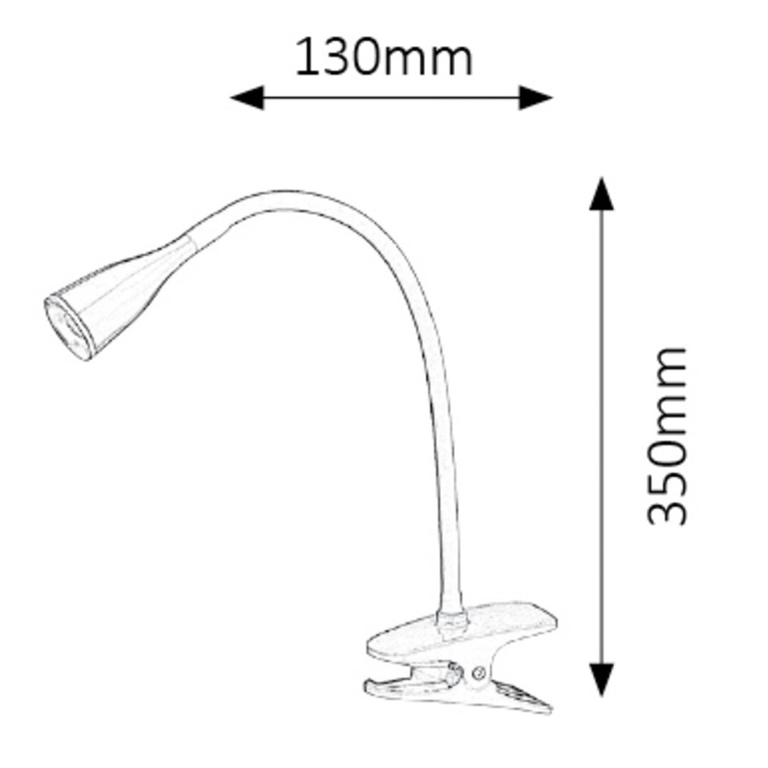 Rabalux - LED Настолна лампа на клипс 1xLED/4,5W/230V
