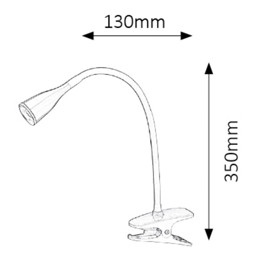 Rabalux - LED Настолна лампа на клипс 1xLED/4,5W/230V