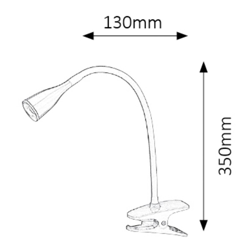 Rabalux - LED Настолна лампа на клипс 1xLED/4,5W/230V