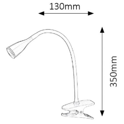 Rabalux - LED Настолна лампа на клипс 1xLED/4,5W/230V