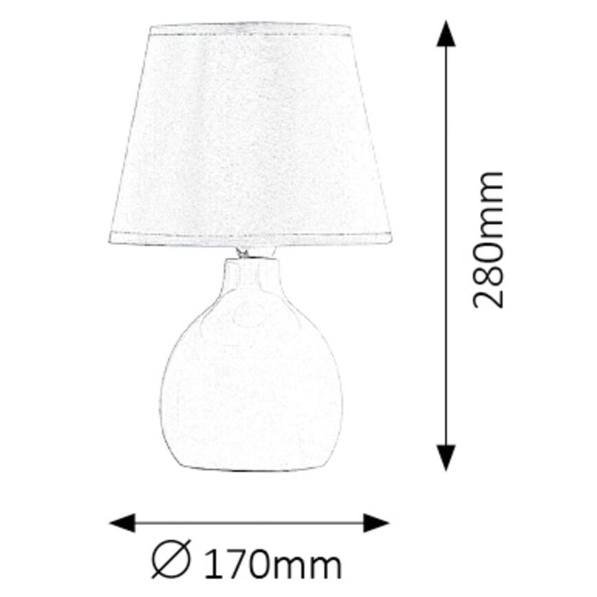 Rabalux - Настолна лампа 1xE14/40W/230V