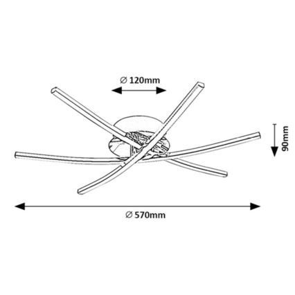 Rabalux - LED Плафониера LED/21W/230V 4000K