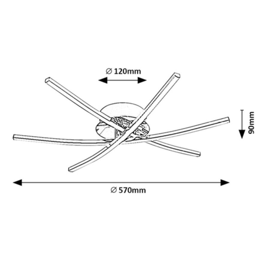 Rabalux - LED Плафониера LED/21W/230V 4000K