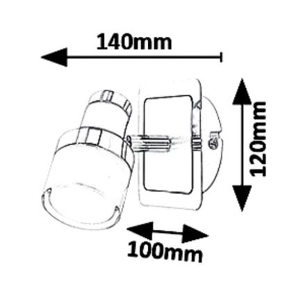 Rabalux 5021 - LED Стенен спот HAROLD LED/5W/230V IP44