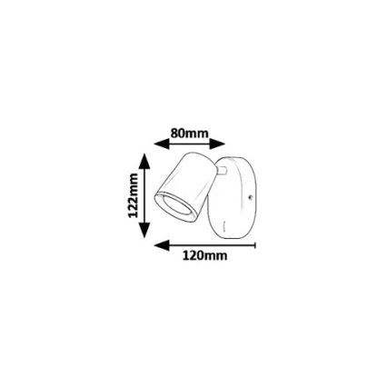 Rabalux 5045 - LED Стенен прожектор SOLANGE LED/6W/230V