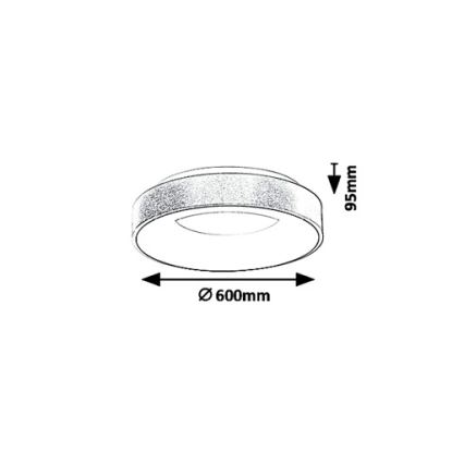 Rabalux 5053 - LED Лампа за таван CARMELA LED/50W/230V