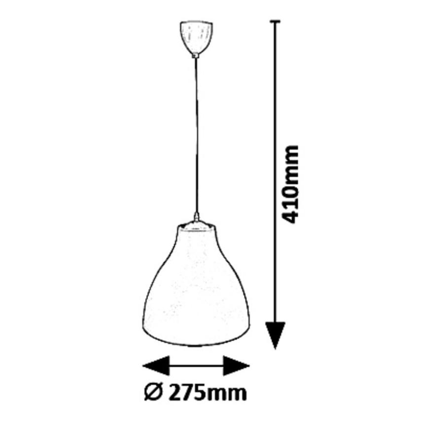 Rabalux - Полилей на кабел 1xE27/40W/230V Ø 27,5 cm