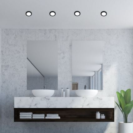 Rabalux - LED Лампа за вграждане в баня LED/3W/230V IP44 черна