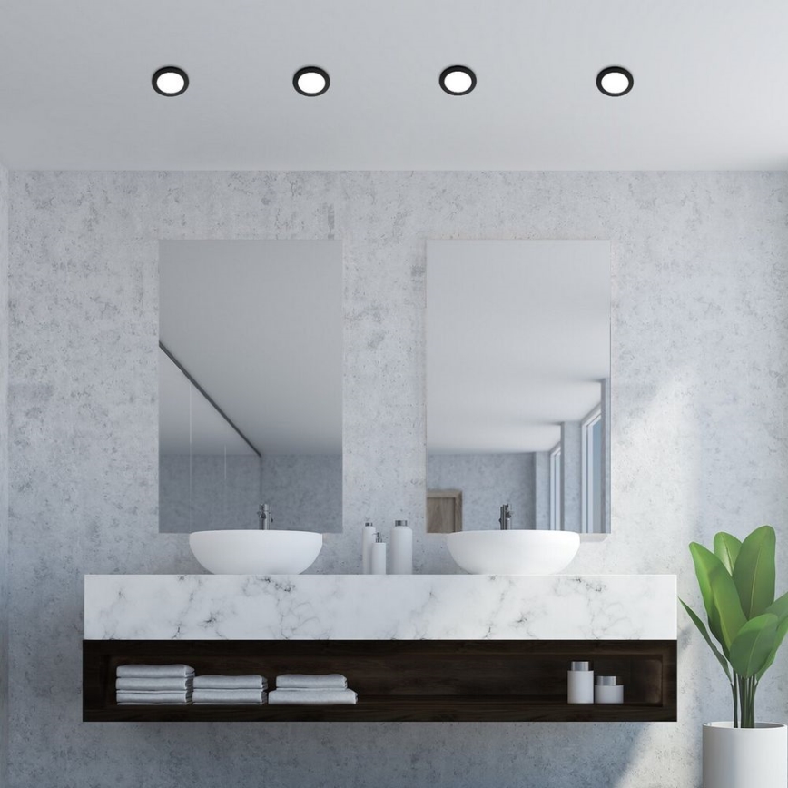 Rabalux - LED Лампа за вграждане в баня LED/3W/230V IP44 черна