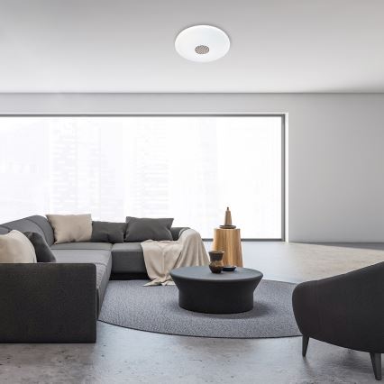 Rabalux - LED RGB регулируемо таванно осветително тяло LED/40W/230V 3000-6500K Wi-Fi Tuya Ø 60 см + дистанционно управление