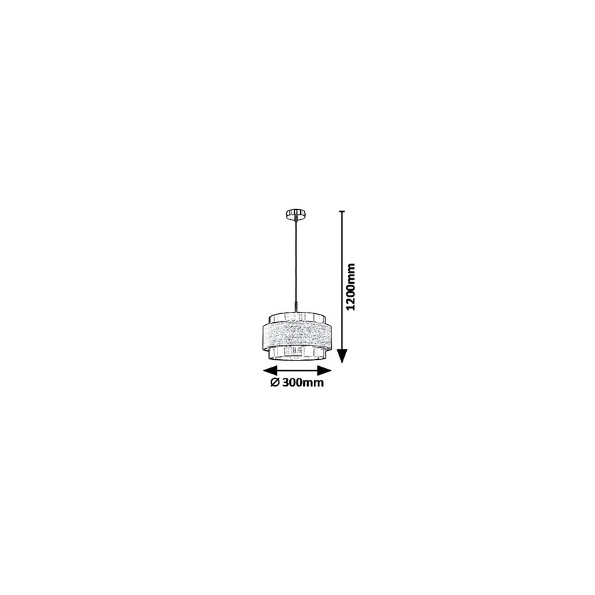 Rabalux 5383 - Полилей на въже BASIL 1xE27/40W/230V