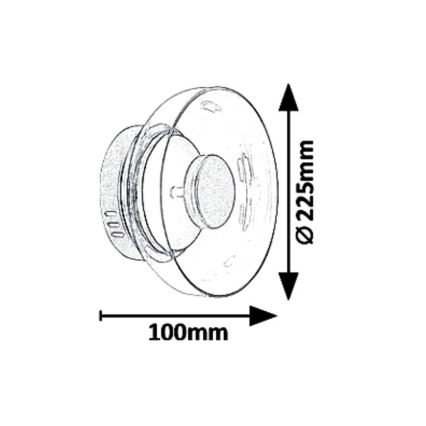 Rabalux 5392 - LED Аплик LORELL LED/8W/230V