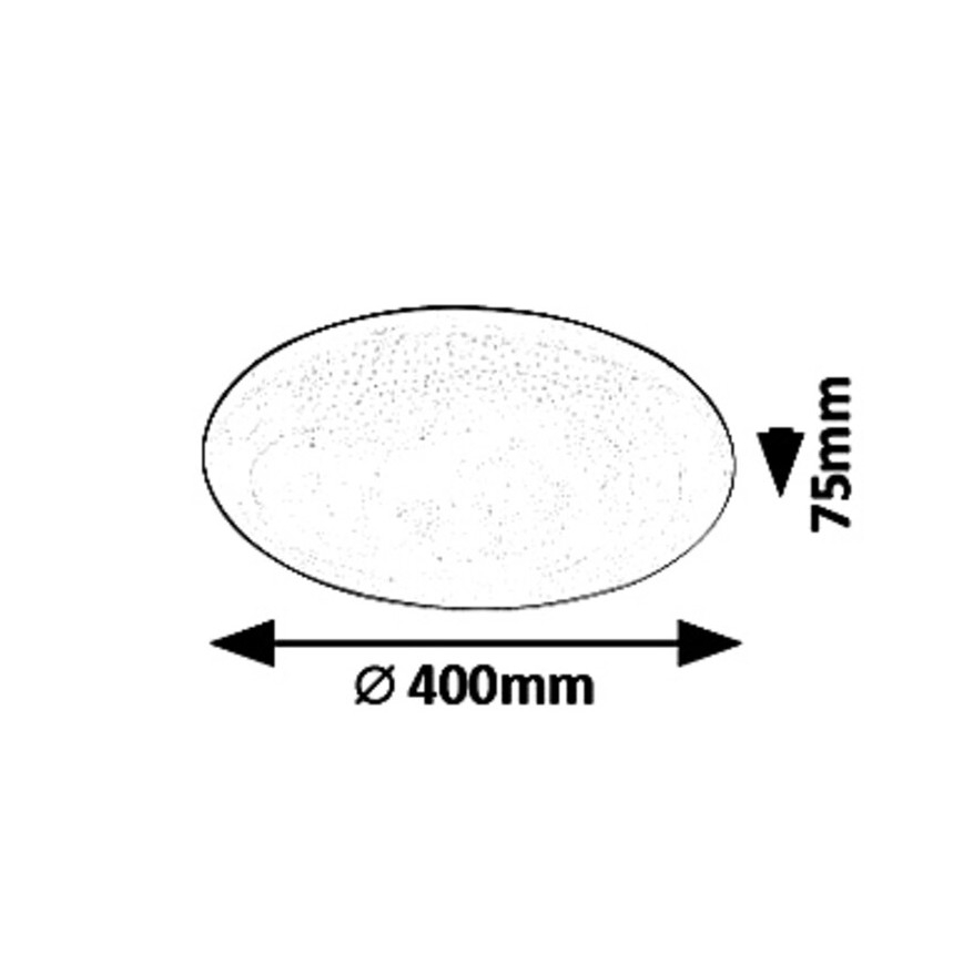 Rabalux - LED Димируемо таванно осветително тяло STAR LED/36W/230V + дистанционно управление Ø 40 см