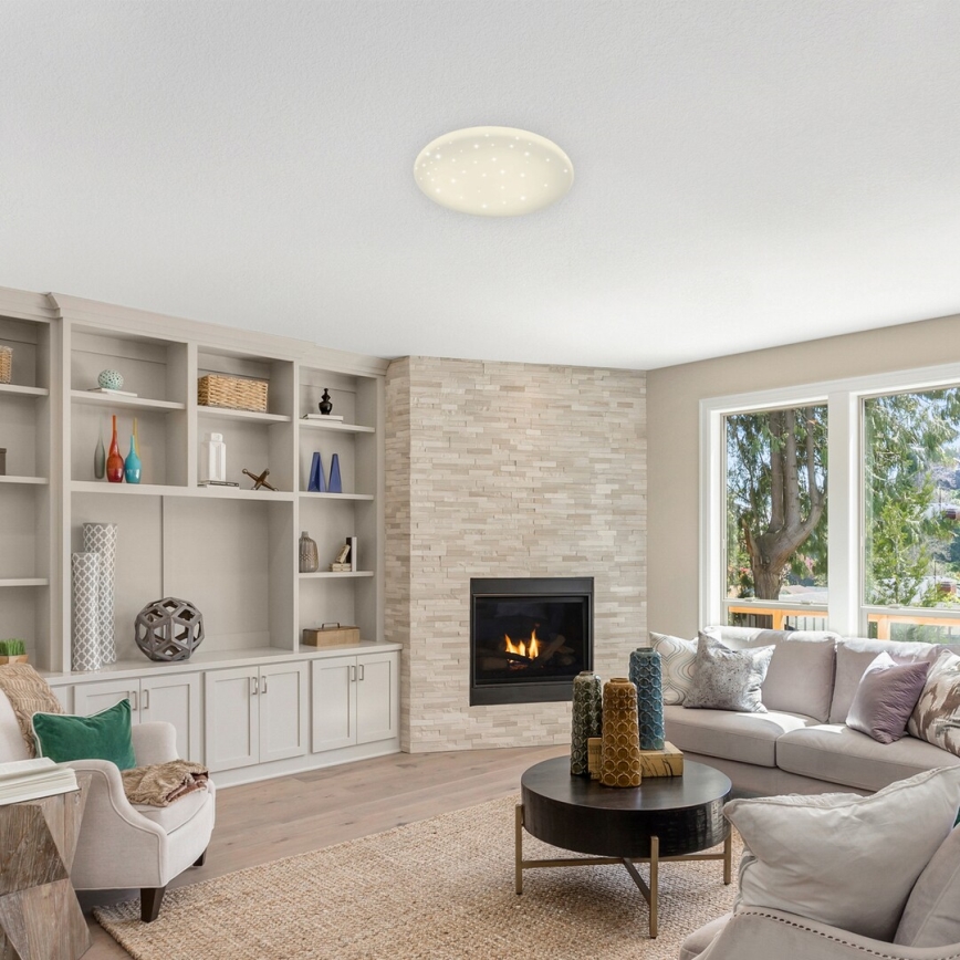 Rabalux - LED Димируемо таванно осветително тяло STAR LED/36W/230V + дистанционно управление Ø 40 см