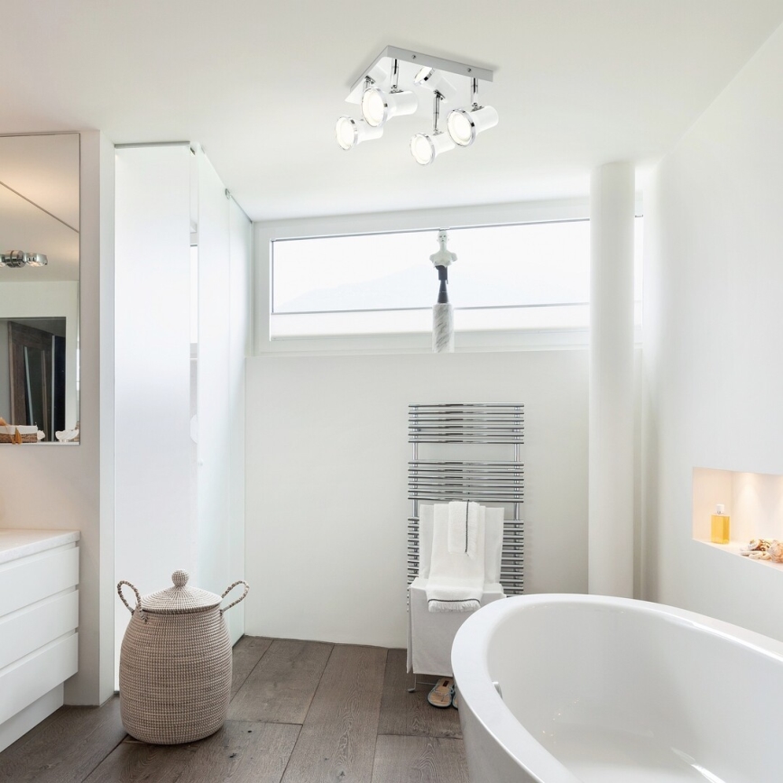 Rabalux - LED За баня Точково осветително тяло 4xGU10/4,5W/230V IP44