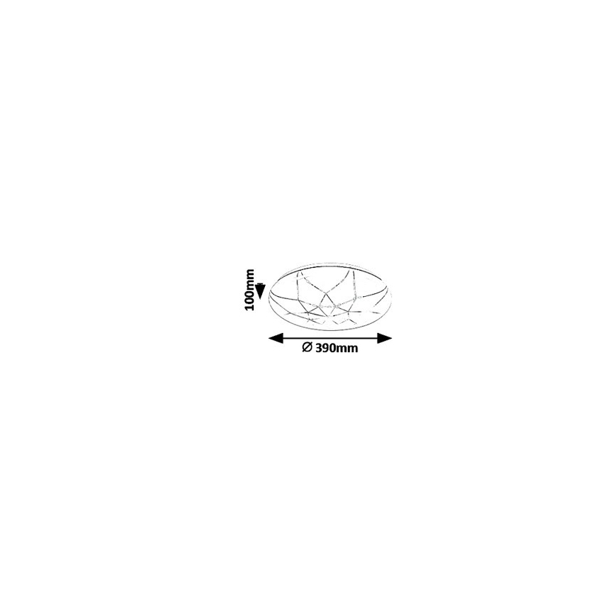 Rabalux - Димируемо таванно LED осветително тяло LED/24W/230V Wi-Fi 3000-6500K + дистанционно управление Ø 39 cm