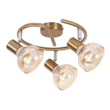 Rabalux 5549 - Точково осветително тяло HOLLY 3xE14/40W/230V златна