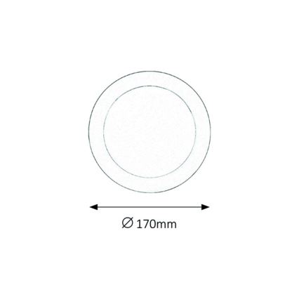 Rabalux - LED За баня Осветление за окачен таван LED/12W/230V 4000K IP44