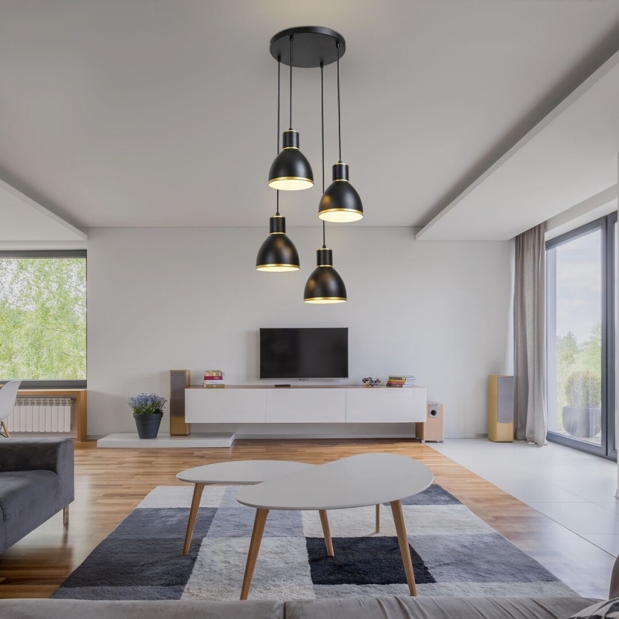 Rabalux - Полилей на верижка 4xE27/60W/230V