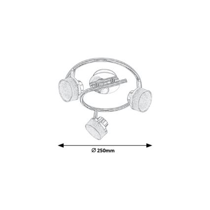 Rabalux 5637 - LED Таванен прожектор PADMA 3xLED/5W/230V