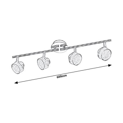 Rabalux 5639 - LED Таванен прожектор PADMA 4xLED/5W/230V