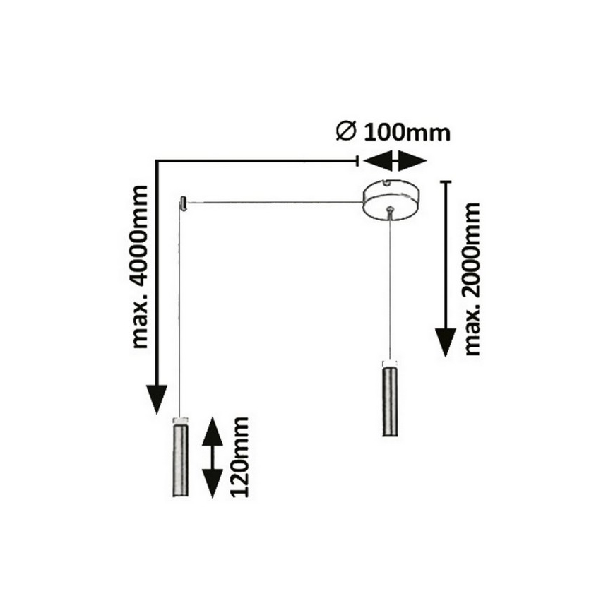 Rabalux - LED Полилей на верижка LED/7W/230V