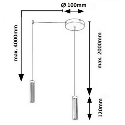 Rabalux - LED Полилей на верижка LED/14W/230V
