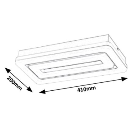 Rabalux - LED Плафониера LED/40W/230V 20x41 см