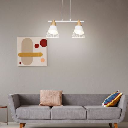 Rabalux - Полилей на верижка 2xE27/60W/230V