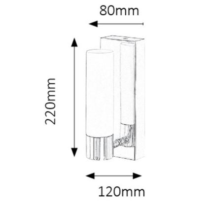 Rabalux 5749 - LED За баня Стенна лампа JIM 1xLED/5W/230V IP44