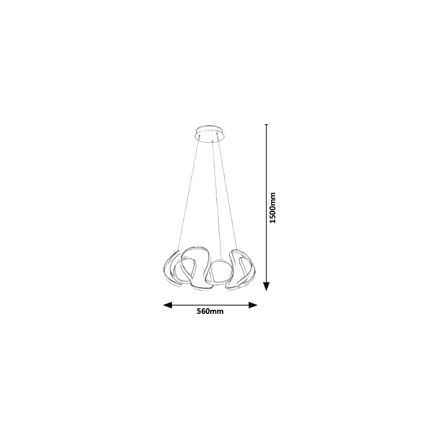Rabalux - LED Полилей на верижка LED/38W/230V