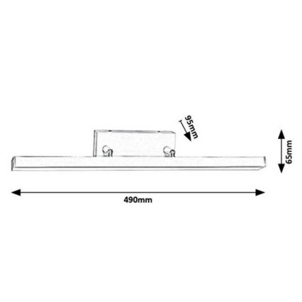 Rabalux - LED За баня Стенна лампа LED/12W/230V IP44