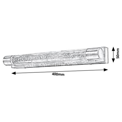 Rabalux - LED За баня Стенна лампа 2xLED/5W/230V IP44