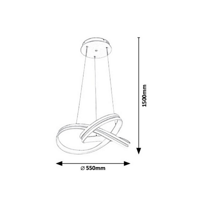 Rabalux - LED Полилей на верижка LED/60W/230V