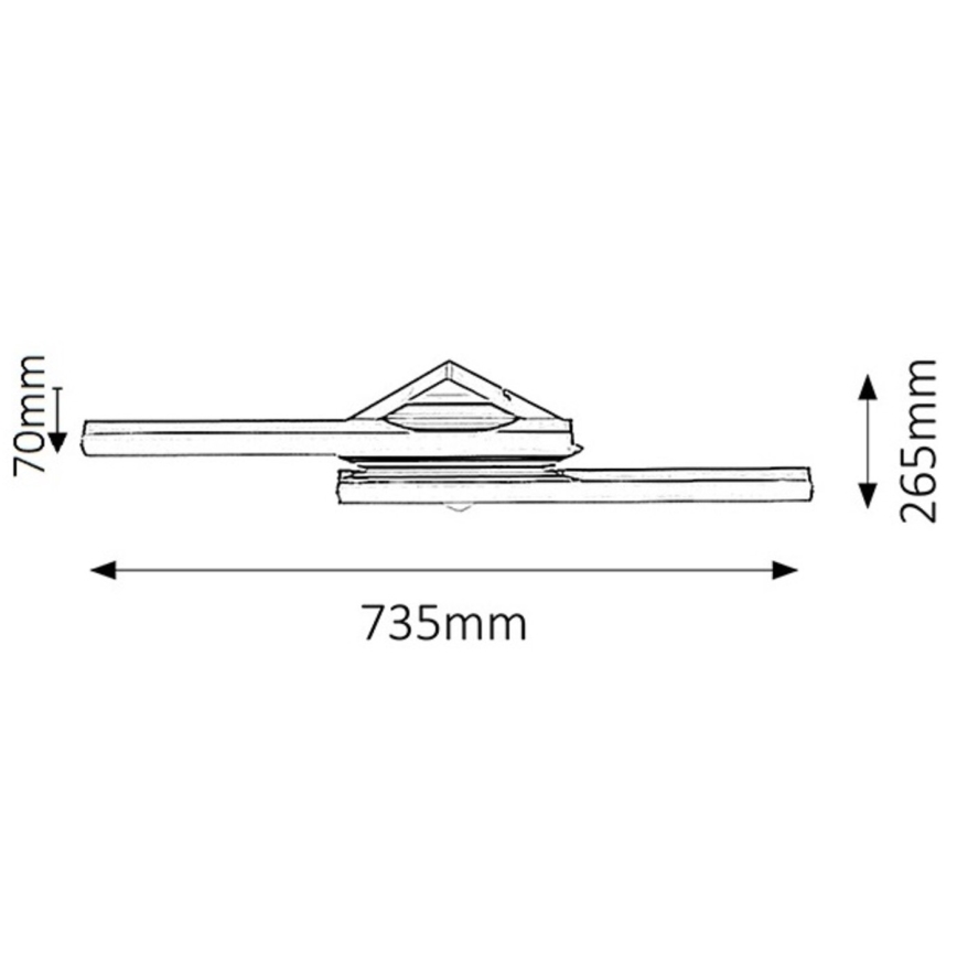Rabalux - LED Стенна За баня лампа 2xLED/12W IP44
